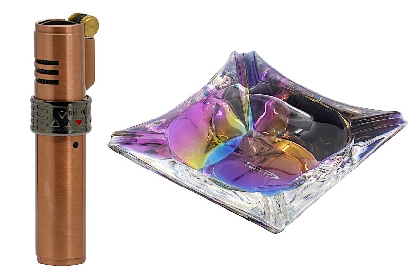  Vector-KGM Releases New Colors for Robusto & Legend Lighters, Ships Crystal Ashtrays
